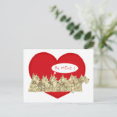 Wheaten Scotties Valentijn Feestdagenkaart (Staand voorkant)