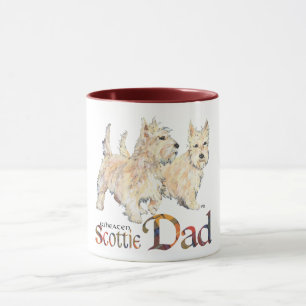 Wheaten Scotties vieren Vaderdag Mok
