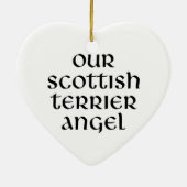 Wheaten Scottish Terrier Angel Ornament (Achterkant)