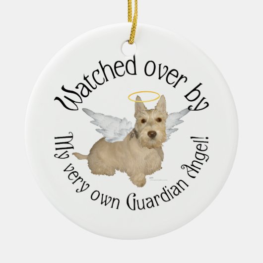 Wheaten Scottish Terrier Angel Ornament (Voorkant)