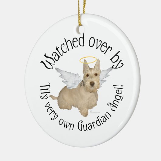 Wheaten Scottish Terrier Angel Ornament (Links)