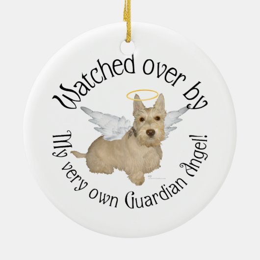Wheaten Scottish Terrier Angel Ornament (Achterkant)