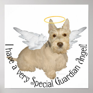 Wheaten Scottish Terrier Angels Poster