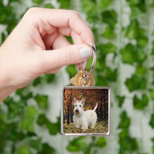 Wheaten Scottish Terrier Autumn Sleutelhanger (Hand)