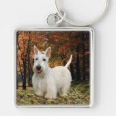 Wheaten Scottish Terrier Autumn Sleutelhanger (Voorkant)
