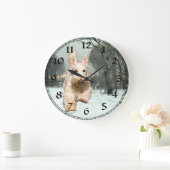 Wheaten Scottish Terrier Clock Grote Klok (Huis)