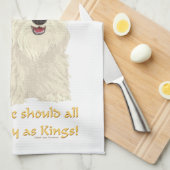 Wheaten Scottish Terrier King Theedoek (Quarter Fold)