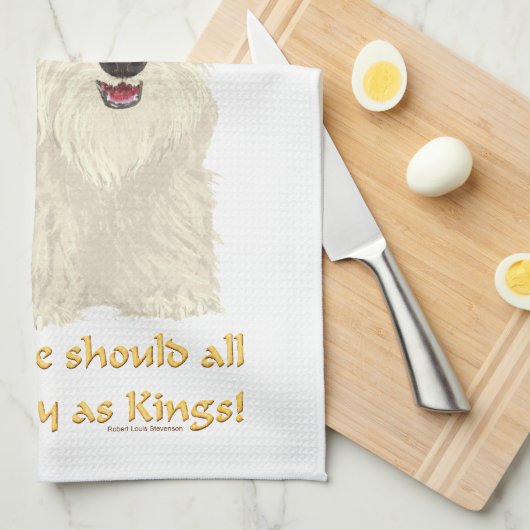 Wheaten Scottish Terrier King Theedoek (Quarter Fold)