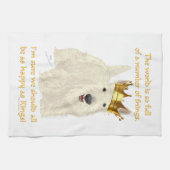 Wheaten Scottish Terrier King Theedoek (Horizontaal)