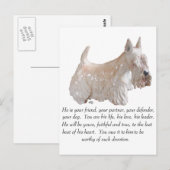 Wheaten Scottish Terrier - MALE Dog Briefkaart (Voorkant / Achterkant)