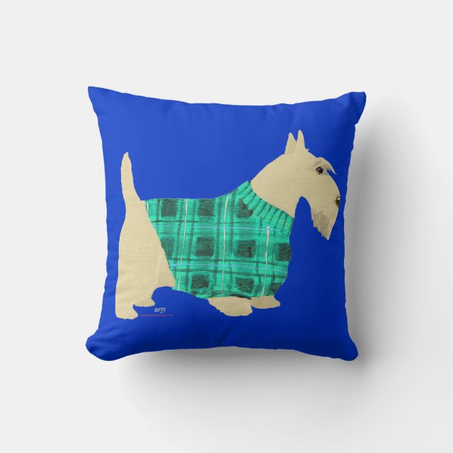 Wheaten Scottish Terrier Sweater Pillow Kussen (Voorkant)
