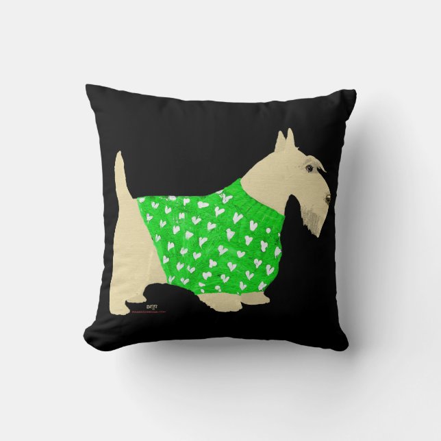 Wheaten Scottish Terrier Sweater Pillow Kussen (Voorkant)