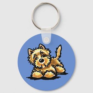 Wheaten Steenhoop Terrier Sleutelhanger