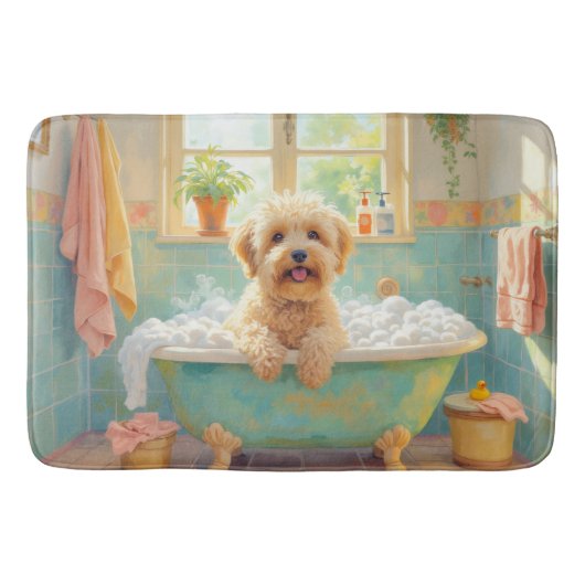 Wheaten Terrier Bad Decoratie Badmat (Voorkant)