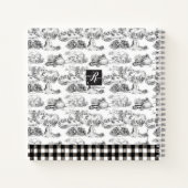 WHEATEN Terrier Black Toile Bon Appétit Recipe Notitieboek (Achterkant)