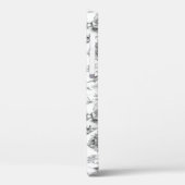 WHEATEN Terrier Black Toile Case-Mate iPhone Case (Achterkant / Links)