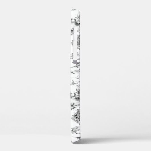 WHEATEN Terrier Black Toile Case-Mate iPhone Case (Achterkant / Links)