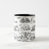 WHEATEN Terrier Black Toile Tweekleurige Koffiemok (Center)