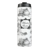 WHEATEN Terrier Black Toile w/Customization Thermosbeker (Voorkant)
