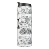 WHEATEN Terrier Black Toile w/Customization Thermosbeker (Geroteerd rechts)