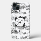 WHEATEN Terrier Black Toile w/Monogram Case-Mate iPhone Case (Achterkant)