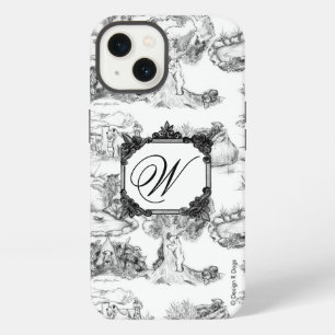 WHEATEN Terrier Black Toile w/Monogram iPhone 13 Hoesje
