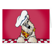 Wheaten Terrier Chef Kaart (Voorkant Horizontaal)
