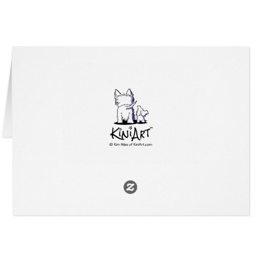 Wheaten Terrier Chef Kaart (Achterkant Horizontaal)