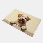 Wheaten Terrier deurmat Kunst (Schuin)