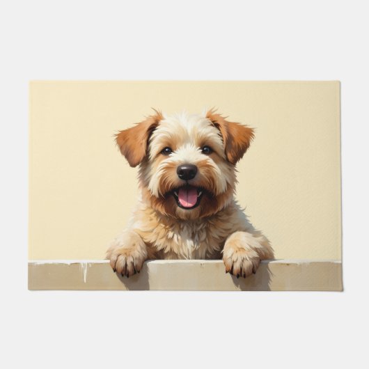 Wheaten Terrier deurmat Kunst (Voorkant)