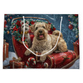 Wheaten Terrier Dog Christmas Festive Groot Cadeauzakje (Voorkant)