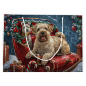 Wheaten Terrier Dog Christmas Festive Groot Cadeauzakje (Achterkant)