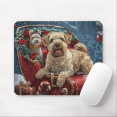 Wheaten Terrier Dog Christmas Festive Muismat (Met muis)