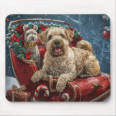 Wheaten Terrier Dog Christmas Festive Muismat (Voorkant)