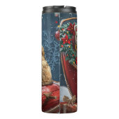 Wheaten Terrier Dog Christmas Festive Thermosbeker (Achterkant)