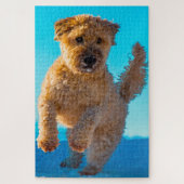 Wheaten Terrier Dog Jigsaws. Legpuzzel (Verticaal)