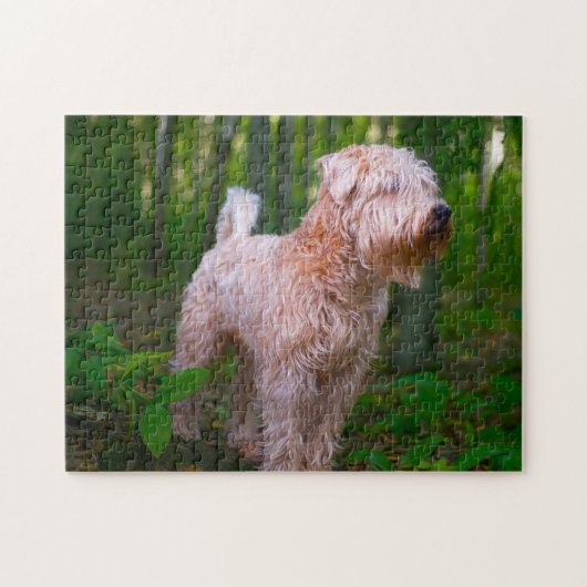 Wheaten Terrier Dog Jigsaws. Legpuzzel (Horizontaal)