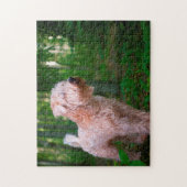 Wheaten Terrier Dog Jigsaws. Legpuzzel (Verticaal)