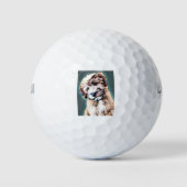 Wheaten Terrier Dog Pop Art Golfballen (Voorkant)