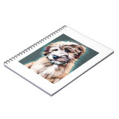 Wheaten Terrier Dog Pop Art Notitieboek (Linkerzijde)