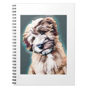 Wheaten Terrier Dog Pop Art Notitieboek