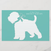 Wheaten Terrier Dog Puppy Briefpapier (Voorkant)