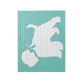 Wheaten Terrier Dog Puppy Notitieblok (Linkerzijde)