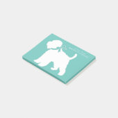 Wheaten Terrier Dog Puppy Post-it® Notes (Schuin)