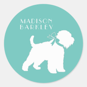 Wheaten Terrier Dog Puppy Ronde Sticker