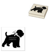 Wheaten Terrier Dog Puppy Rubberstempel (Gestempeld)