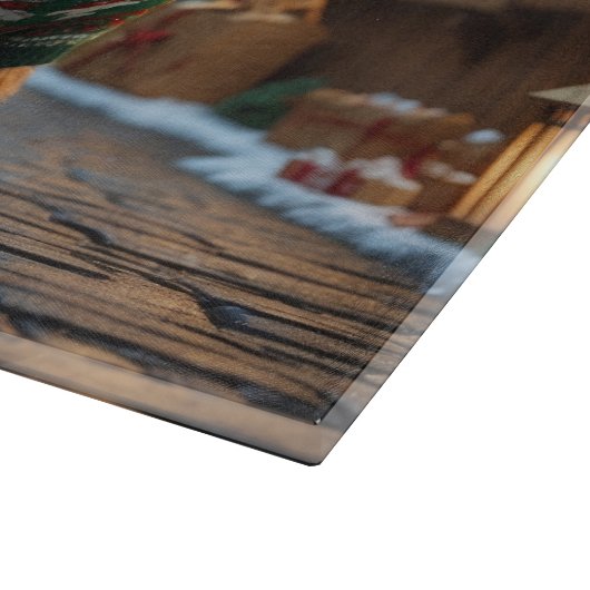 Wheaten Terrier Dogs Christmas Snow Holiday  Snijplank (Hoek)