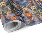 Wheaten Terrier Dogs In Halloween Cotumes Cadeaupapier (Rol Hoek)
