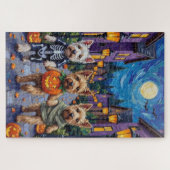 Wheaten Terrier Dogs In Halloween Cotumes Legpuzzel (Horizontaal)