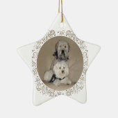 Wheaten Terrier en Havanese Keramisch Ornament (Rechts)